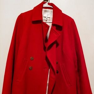Joie Red Women’s Pea Coat (Small)